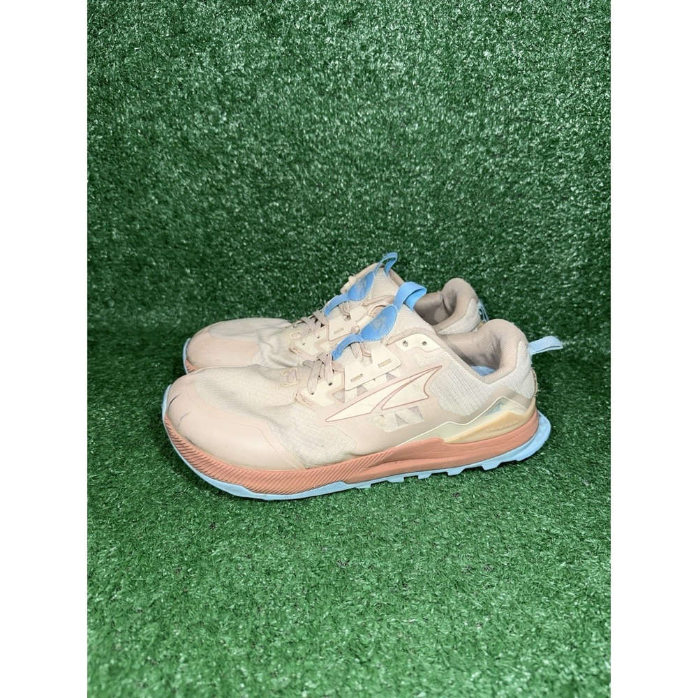 Altra Lone Peak 7 Women Size 9.5 Wide Beige Running Shoes Comfort Trail Sneakers - Picture 4 of 12